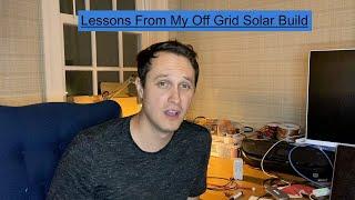 Lessons From My Off Grid Lifepo4 Solar PV System Build