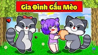 NABEE EM BÉ ĐƯỢC NHẬN NUÔI BỞI GIA ĐÌNH GẤU MÈO SIÊU NGÁO TRONG MINECRAFT*NABEE RACCOON 