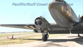 DC 3/C 47 Engine Start and Runup - Vintage Flying Museum, Fort Worth Texas