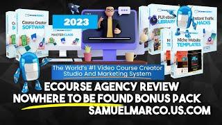 eCourse Agency Review  AND Bonus, eCourse Agency OTO, *2023* eCourse Agency Review