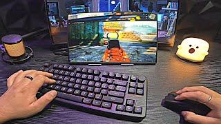 EPOMAKER Galaxy70 Keyboard Unboxing ASMR | PUBG MOBILE 120 FPS + HDR HD PC Emulator Gameplay (POV)