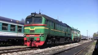 Запуск дизеля тепловоза М62-1093 / Engine start of M62-1093 locomotive