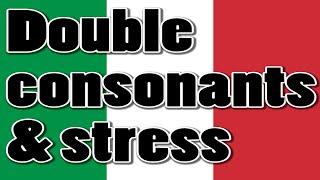 Italian stress and double consonants