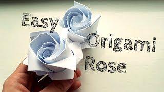 Easy Origami Rose Video Tutorial