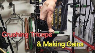 Tricep strength is climbing, last Tricep Workout on the Road to 1000lbs. #triceps #jmpress #mcgill