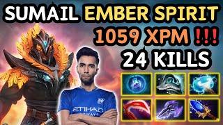  SUMAIL EMBER SPIRIT Midlane 1059 XPM  Insane Gameplay From SUMAIL 90.000 DMG DEALT - Dota 2