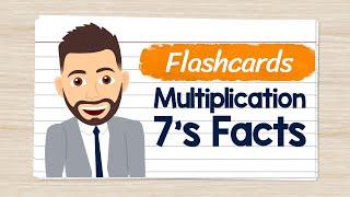Multiplication Flashcards 7's Facts | Elementary Math with Mr. J