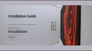 How to install LG SIGNATURE OLED TV W