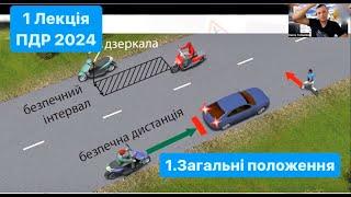 1 Лекція ПДР 2024. 1.ЗАГАЛЬНІ ПОЛОЖЕННЯ. Розпочинаємо курс лекцій з правил дорожнього руху України.