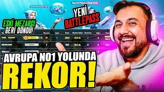 AVRUPA NO1 YOLUNDA 37KİLL SEZON REKORU VE YENİ RP! | PUBG MOBILE