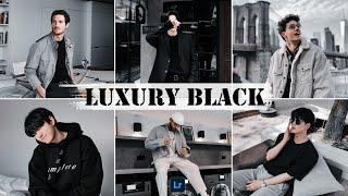 Luxury Black - Lightroom Mobile Presets | Black Preset | Dark Preset | Black Tone | True Black