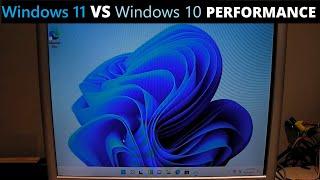 Comparing Windows 11 21H2 performance vs Windows 10 1507 & 21H2