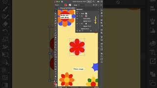 Let's create beautiful flowers like this just using a polygon in #adobeillustrator 