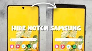 The latest way to hide the camera notch on a Samsung cellphone