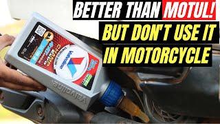 THIS LATEST SCOOTER ENGINE OIL IS BETTER THAN MOTUL BUT DONT USE IT MOTORCYCLE VALVOLINE CHAMP EXTRA