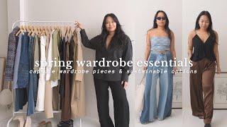 spring wardrobe essentials | my capsule wardrobe pieces & sustainable options