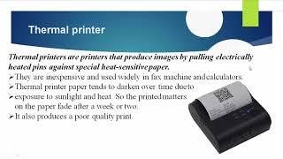 Non impact printers