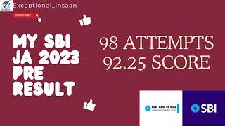 MY SBI JA PRE 2023 RESULT