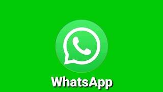 GREEN SCREEN: Logo WhatsApp.