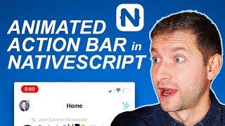 Animated Action Bar in NativeScript Tutorial