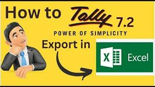 How to tally 7.2 to Excel in export#tally 7.2 se excel me kaise export kare #tally