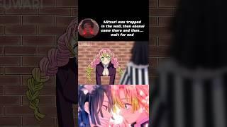 mitsuri was trapped the wall and then .#shorts #youtubeshorts #demonslayer #anime #viral.