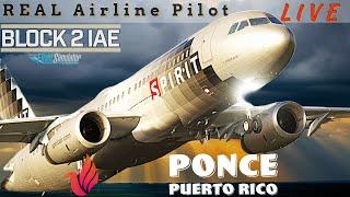 Ponce Puerto Rico | *Updated!* FENIX Block 2 | Real A320 Captain | #msfs2020  #fenix  IAE V2500