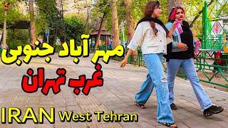IRAN 2024 - Walking Tour on West of Tehran city Mehrabad Jonobi - Walk 4k Vlog