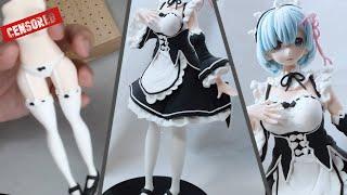 ReZero Handmade Rem figure / clay art making  / Anime / Re:ゼロ/ 粘土 클레이 피규어