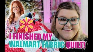 Walmart Fabric Quilt Review! How did my Pioneer Woman Quilt come out? ‍️