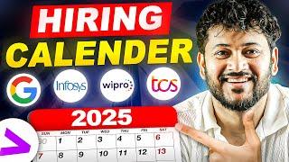 OFF CAMPUS Hiring Calendar 2025 | Which Month You Can Apply ?