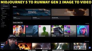 Midjourney Runway Gen 2 Image to Video