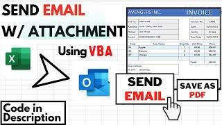 Send Email with Attachment (Invoice) using Excel VBA Button