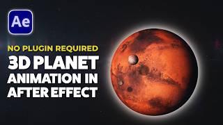 How to Create REALISTIC 3D Planets Animation in After Effects!