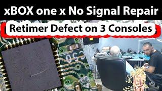 3 xBox one X consoles No signal Repair all with Faulty HDMI Control Retimer IC. Really...