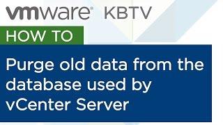 KB 1025914 Purging old data from the database used by vCenter Server