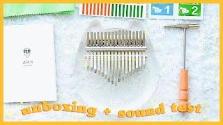 Nalu Cat Acrylic Kalimba Unboxing & Review | Sound Test