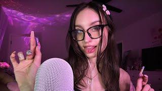 CHAOTIC FAST & AGGRESSIVE ASMR (Mouth Sounds, Frantic Rambles, Long Nail Tapping +)