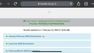 VTU RESULTS OUT!!! 7th and 8th sem