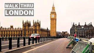 A Windy New Years Day Walk in London | First POV Walk of 2025 | Walk Thru London | Seen In Sound