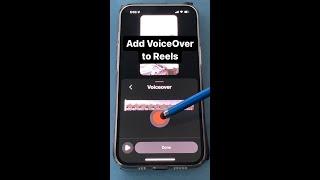 ADD VOICEOVER TO INSTAGRAM REELS