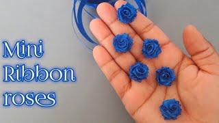 DIY : Ribbon Flowers / How to make ribbon flowers / Easy making with needle / Amazing Ribbon Tricks