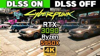 Cyberpunk 2077 4K Benchmark Game FPS | RTX 3090 | All DLSS Settings Test