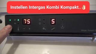 Instellen Intergas Kombi Kompakt Hre 36/30 cw5 cv-ketel....