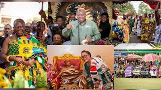 John Mahama Visited Asantehene to Celebrate Christmas  with Nana Nom