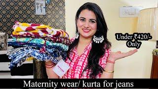 Must Have Cotton Kurti Haul Under ₹420, Chikankari Kurta, Maternity Wear Dress, Anarkali Dress Haul