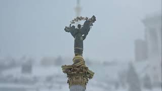 Kiev, Ukraine, 2010. Independence Monument opposite Independence square