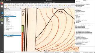 01. Задание. Загрузка, установка QGIS, привязка растра, оцифровка горизонталей