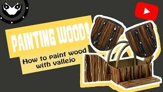 HOW TO PAINT WOOD TEXTURES | VALLEJO COLORS! | 2021