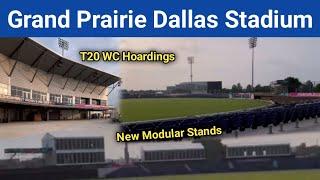 Grand Prairie Dallas Stadium WC Hoardings | New Modular Stands & Hospitality Boxes Latest Updates